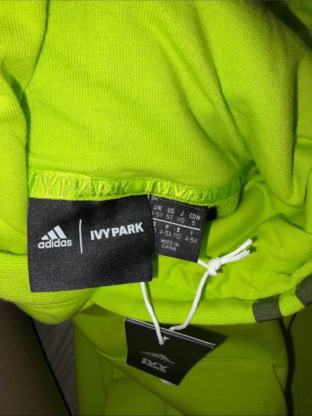 Adidas Kids Neon Green Hoodie & Jogger Set